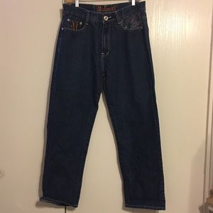 Tupac Makaveli Branded Rainbow Pocket Jeans